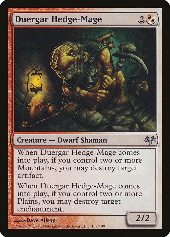 Duergar Hedge-Mage [Eventide] | Golgari Games