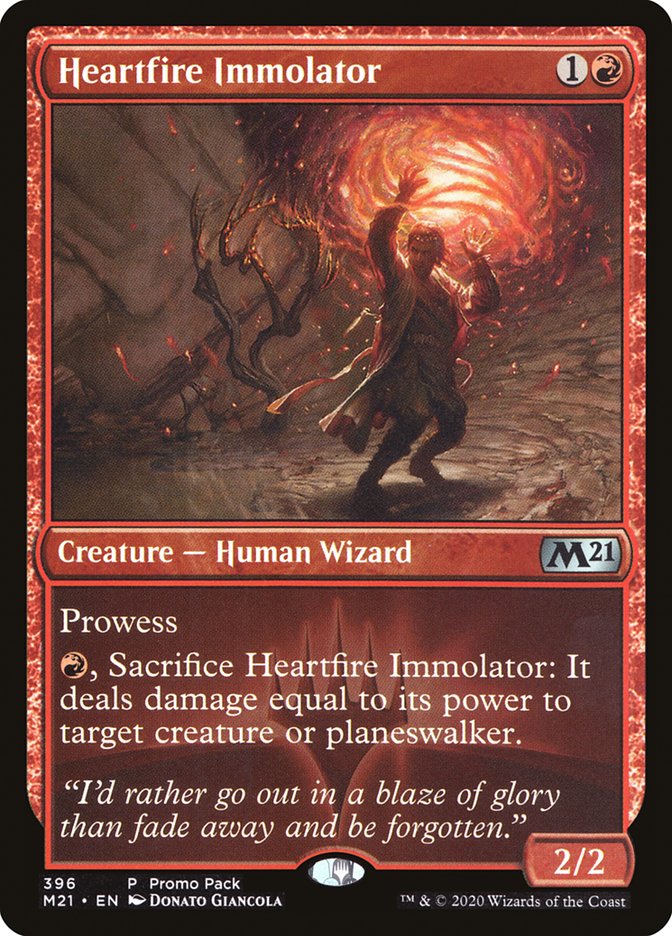 Heartfire Immolator (Promo Pack) [Core Set 2021 Promos] | Golgari Games