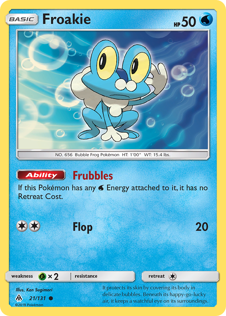 Froakie (21/131) [Sun & Moon: Forbidden Light] | Golgari Games