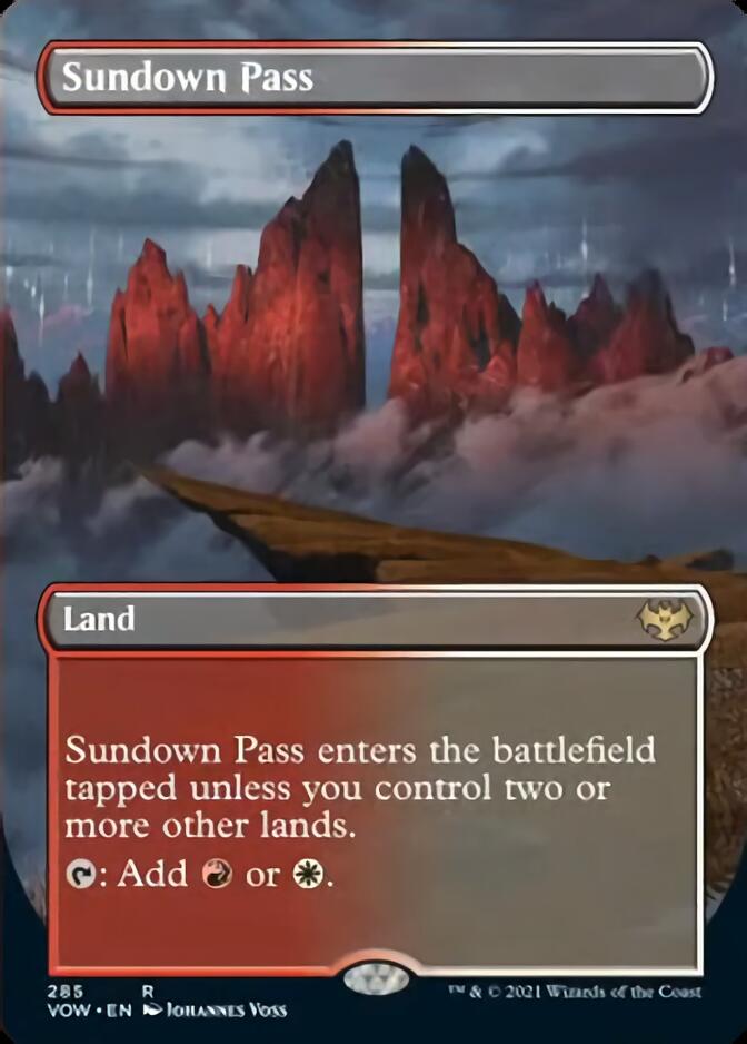Sundown Pass (Borderless Alternate Art) [Innistrad: Crimson Vow] | Local Legends