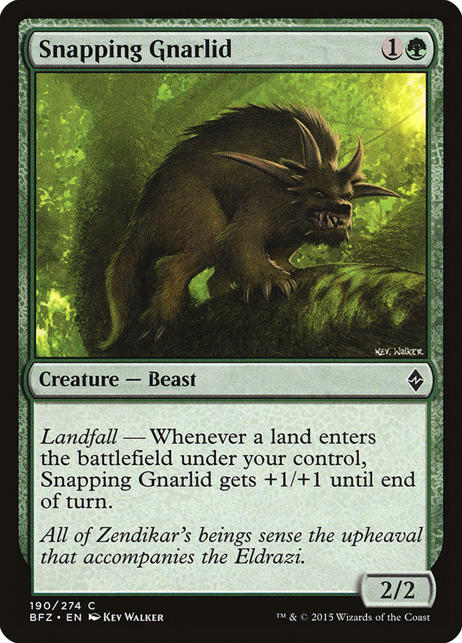 Snapping Gnarlid [Battle for Zendikar] | Local Legends