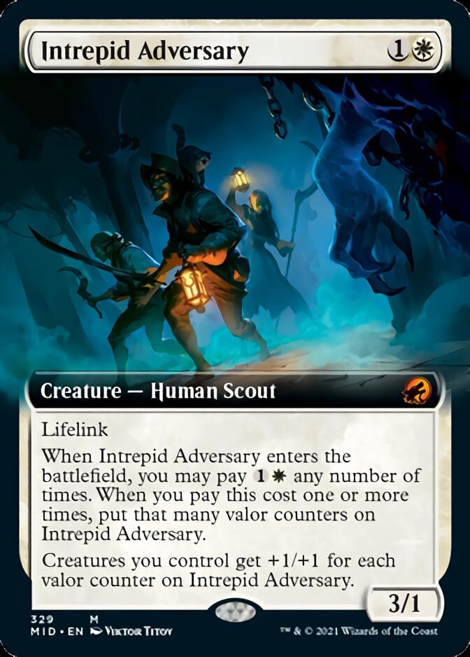 Intrepid Adversary (Extended Art) [Innistrad: Midnight Hunt] | Golgari Games