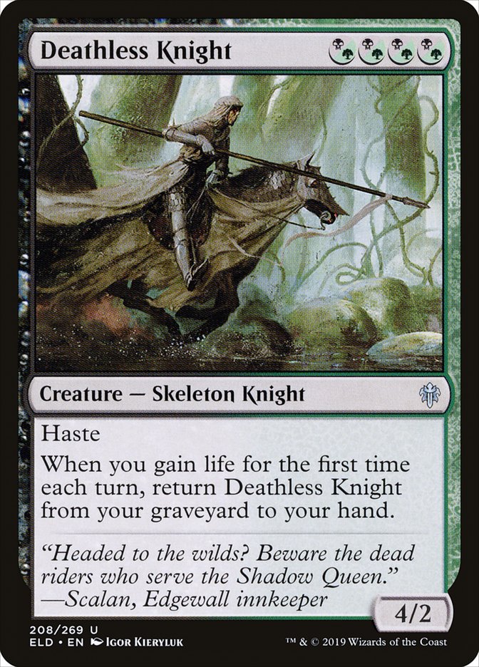 Deathless Knight [Throne of Eldraine] | Golgari Games