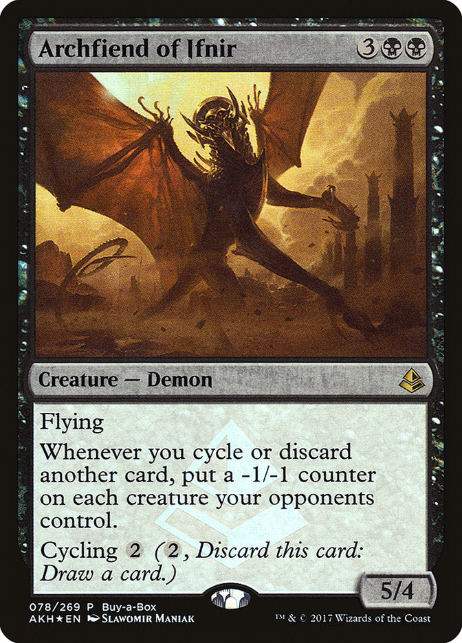 Archfiend of Ifnir (Buy-A-Box) [Amonkhet Promos] | Local Legends