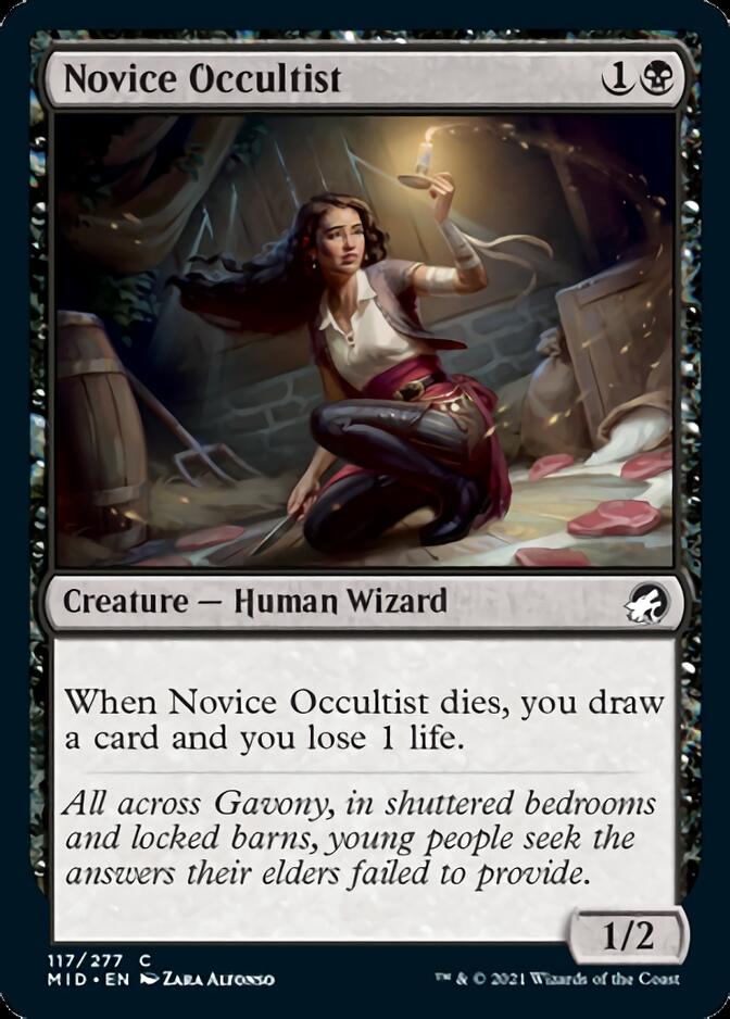 Novice Occultist [Innistrad: Midnight Hunt] | Golgari Games