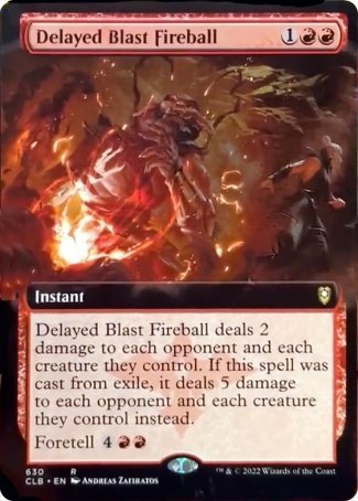 Delayed Blast Fireball (Extended Art) [Commander Legends: Battle for Baldur's Gate] | Golgari Games