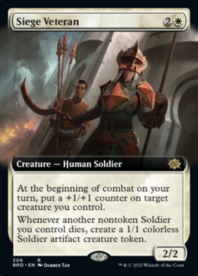 Siege Veteran (Extended Art) [The Brothers' War] | Local Legends