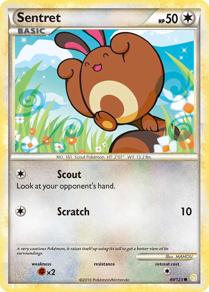 Sentret (80/123) [HeartGold & SoulSilver: Base Set] | Golgari Games