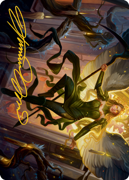 Sigarda, Champion of Light Art Card (Gold-Stamped Signature) [Innistrad: Midnight Hunt Art Series] | Local Legends