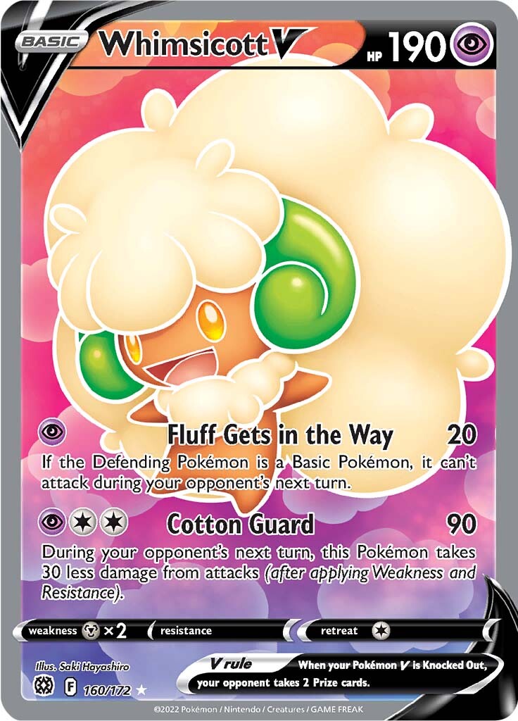 Whimsicott V (160/172) [Sword & Shield: Brilliant Stars] | Local Legends