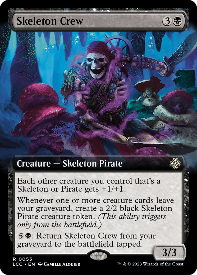 Skeleton Crew (Extended Art) [The Lost Caverns of Ixalan Commander] | Golgari Games