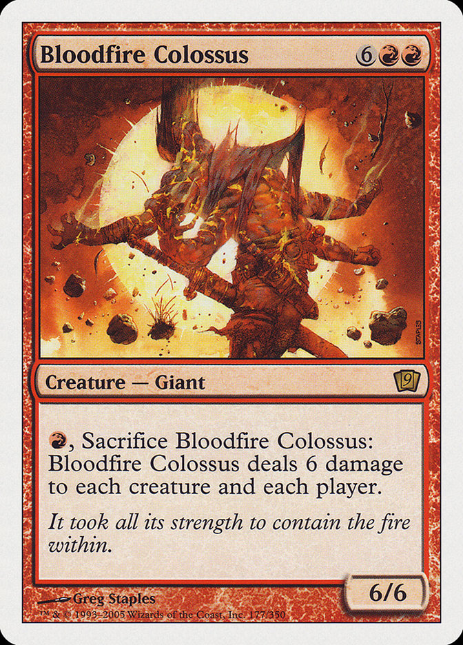 Bloodfire Colossus [Ninth Edition] | Golgari Games