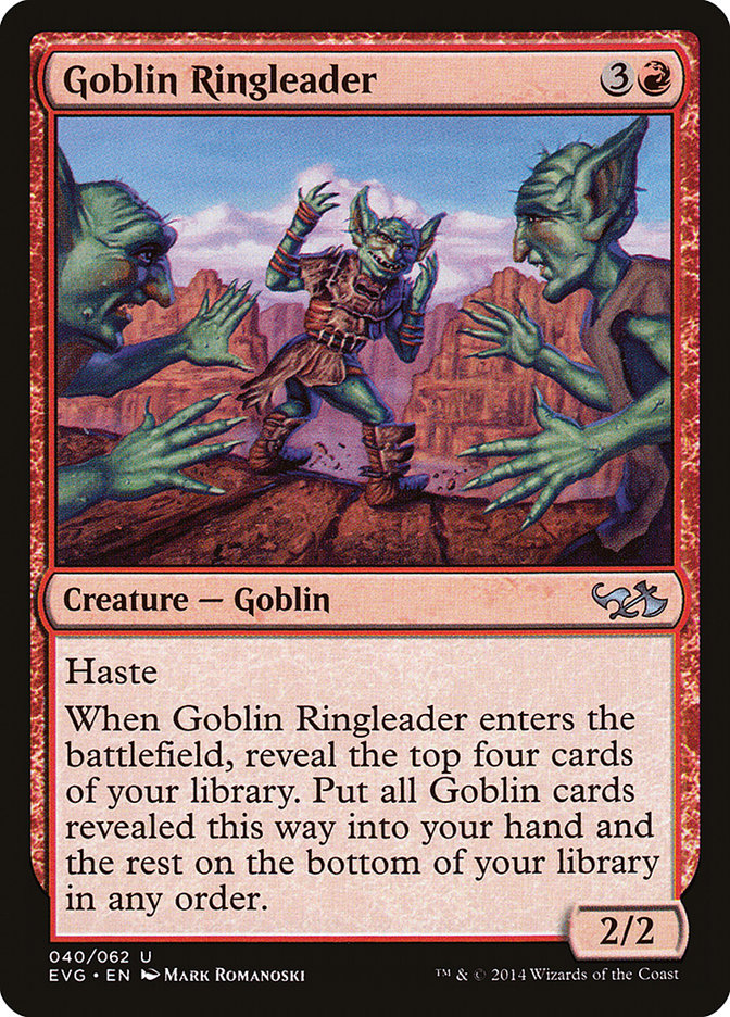 Goblin Ringleader (Elves vs. Goblins) [Duel Decks Anthology] | Local Legends