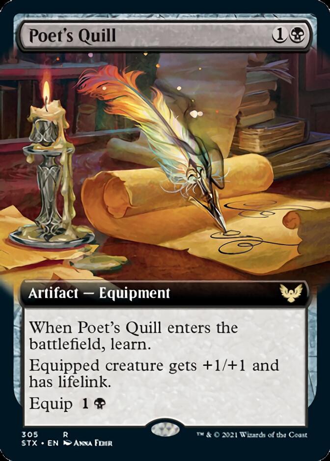 Poet's Quill (Extended Art) [Strixhaven: School of Mages] | Local Legends