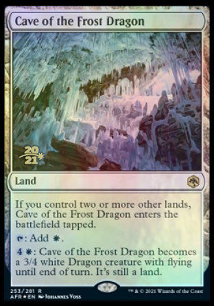 Cave of the Frost Dragon [Dungeons & Dragons: Adventures in the Forgotten Realms Prerelease Promos] | Golgari Games