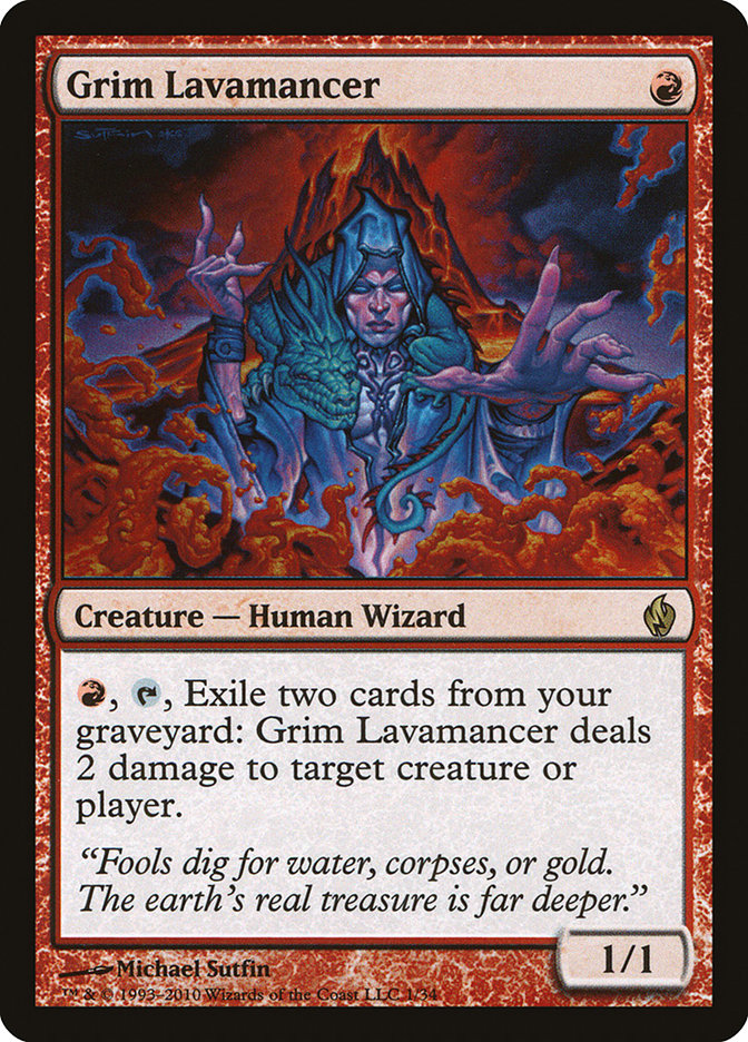 Grim Lavamancer [Premium Deck Series: Fire and Lightning] | Golgari Games