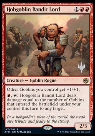 Hobgoblin Bandit Lord (Promo Pack) [Dungeons & Dragons: Adventures in the Forgotten Realms Promos] | Local Legends