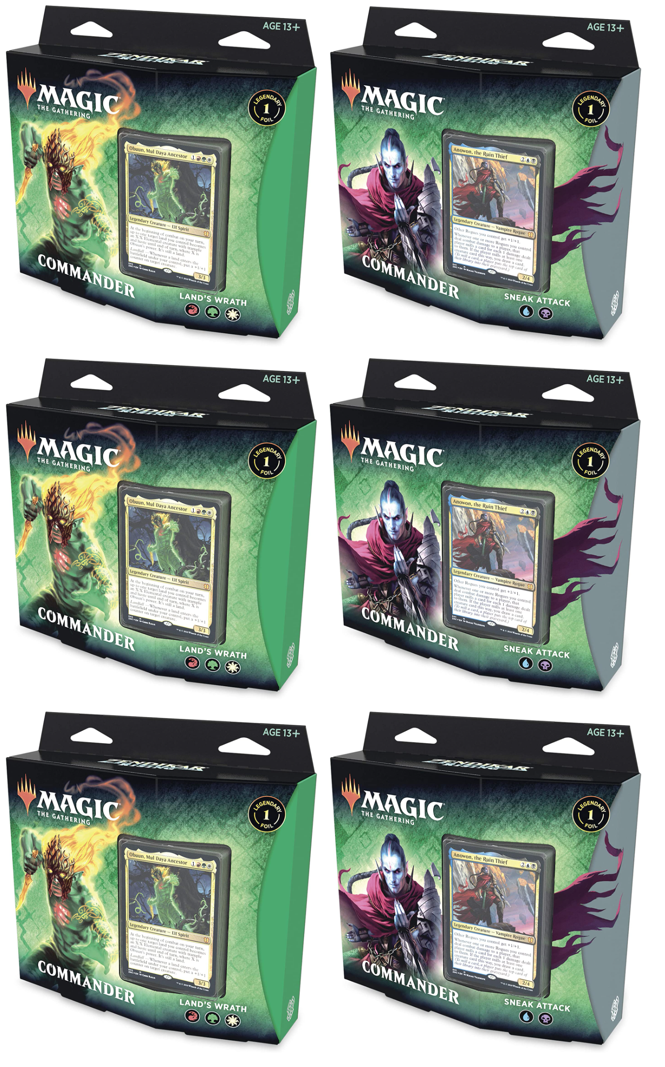 Zendikar Rising - Commander Deck Display Case | Local Legends