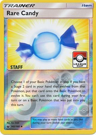 Rare Candy (142/168) (League Promo Staff) [Sun & Moon: Celestial Storm] | Golgari Games