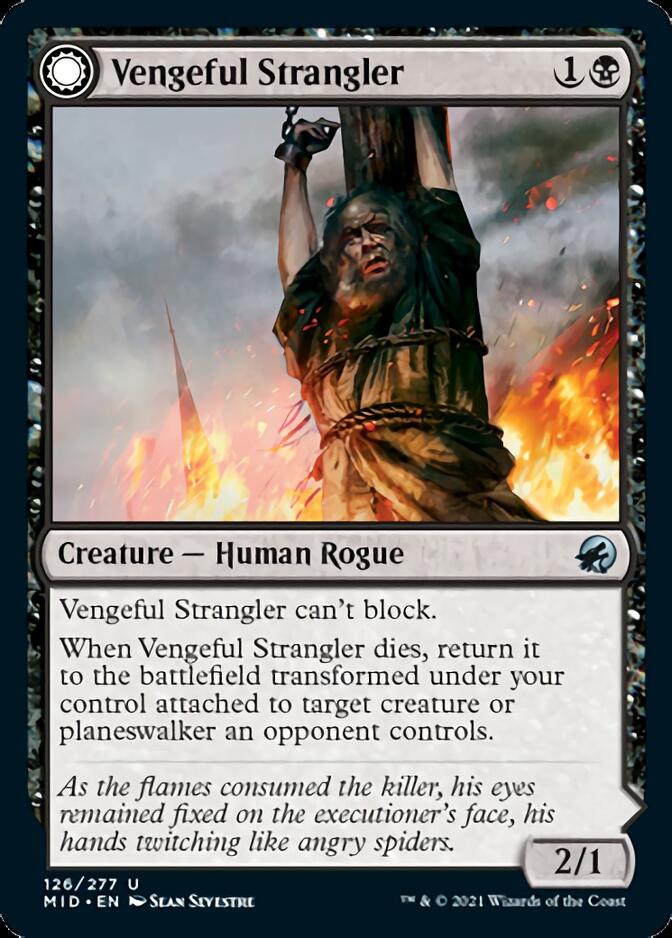 Vengeful Strangler // Strangling Grasp [Innistrad: Midnight Hunt] | Golgari Games