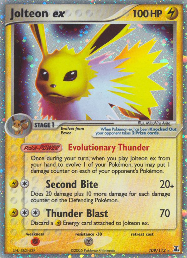 Jolteon ex (109/113) [EX: Delta Species] | Golgari Games