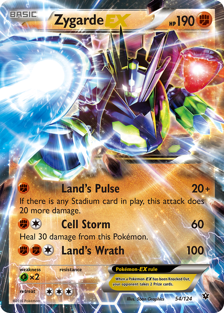 Zygarde EX (54/124) [XY: Fates Collide] | Golgari Games