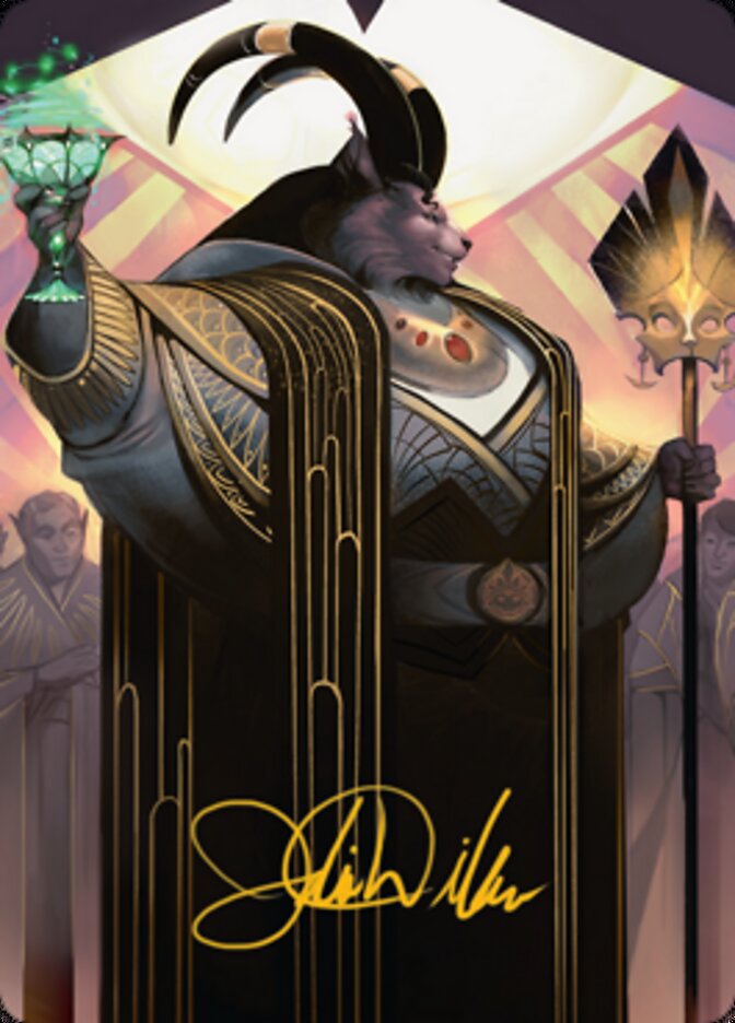 Jetmir, Nexus of Revels 2 Art Card (Gold-Stamped Signature) [Streets of New Capenna Art Series] | Golgari Games