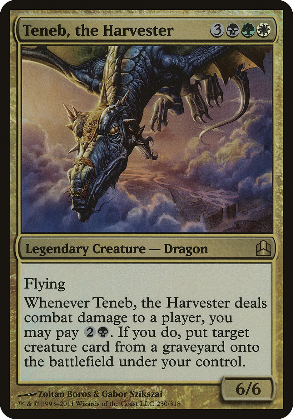 Teneb, the Harvester (Oversized) [Commander 2011 Oversized] | Golgari Games