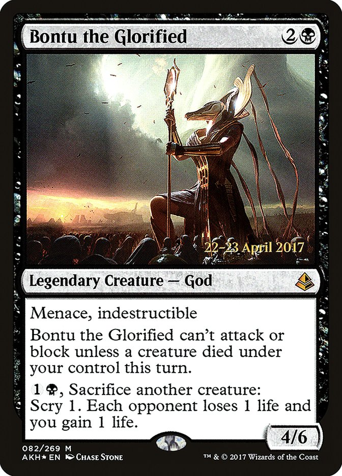 Bontu the Glorified [Amonkhet Prerelease Promos] | Golgari Games