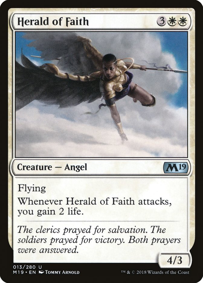 Herald of Faith [Core Set 2019] | Golgari Games