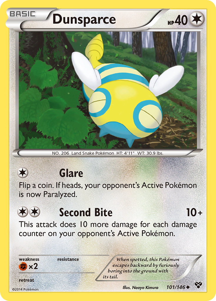 Dunsparce (101/146) [XY: Base Set] | Golgari Games