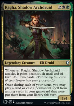 Kagha, Shadow Archdruid [Commander Legends: Battle for Baldur's Gate] | Local Legends