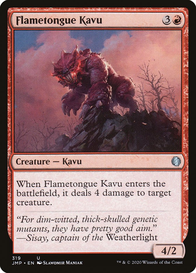 Flametongue Kavu [Jumpstart] | Local Legends