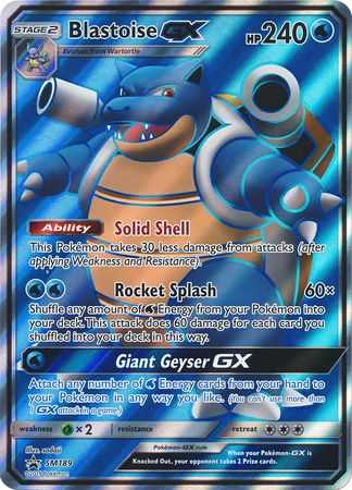 Blastoise GX (SM189) (Jumbo Card) [Sun & Moon: Black Star Promos] | Golgari Games