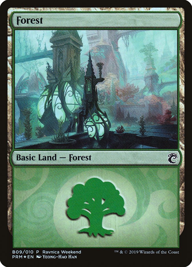 Forest (B09) [Ravnica Allegiance Guild Kit] | Local Legends