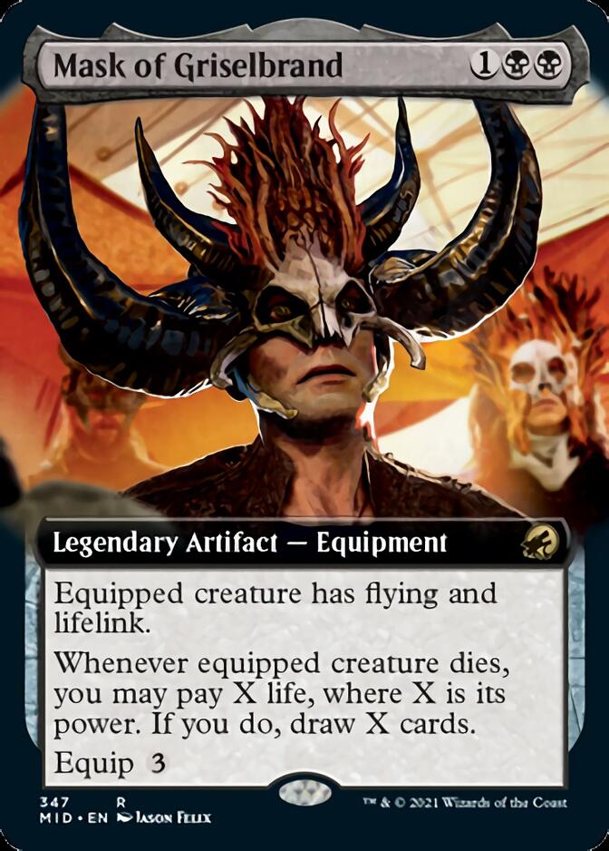 Mask of Griselbrand (Extended Art) [Innistrad: Midnight Hunt] | Local Legends