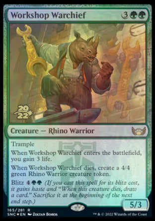 Workshop Warchief [Streets of New Capenna Prerelease Promos] | Golgari Games