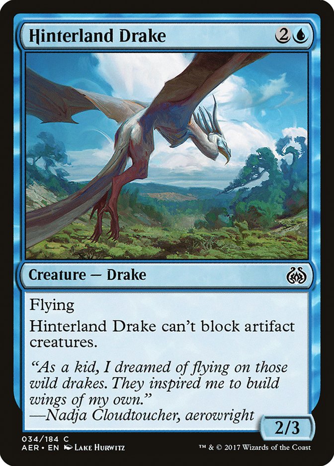 Hinterland Drake [Aether Revolt] | Golgari Games