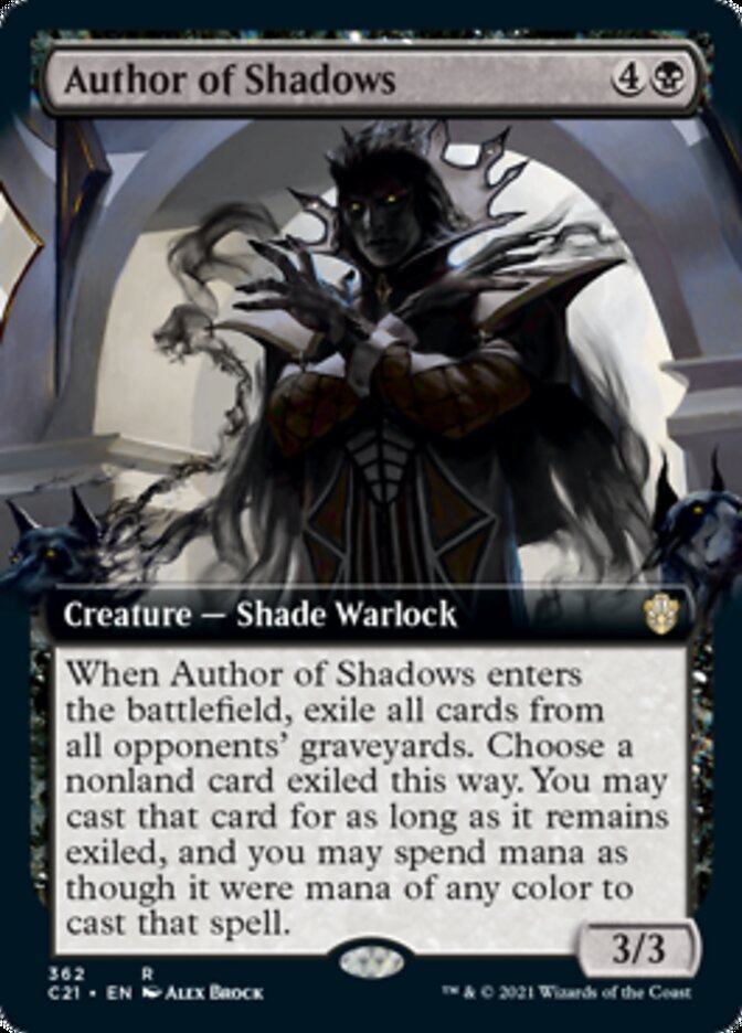 Author of Shadows (Extended Art) [Commander 2021] | Local Legends