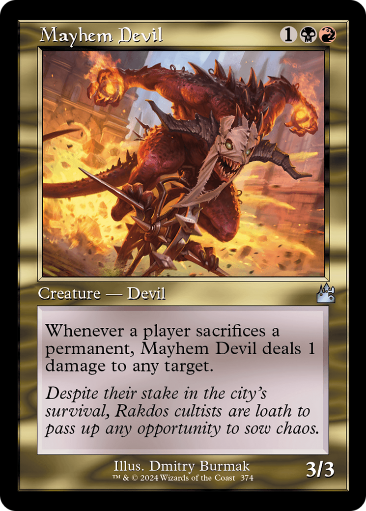 Mayhem Devil (Retro Frame) [Ravnica Remastered] | Local Legends