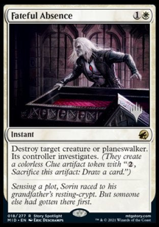 Fateful Absence (Promo Pack) [Innistrad: Midnight Hunt Promos] | Golgari Games