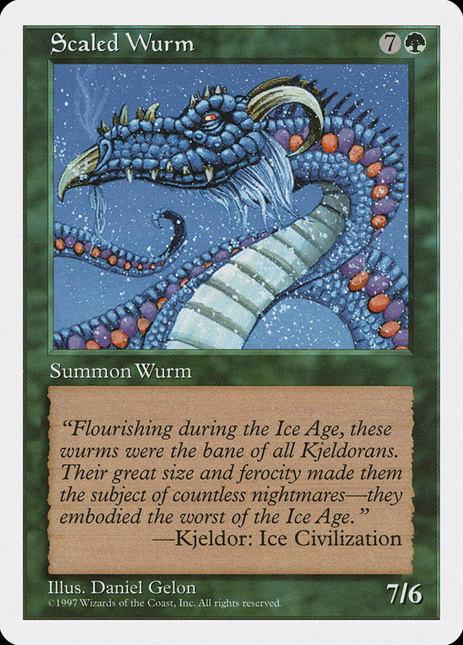 Scaled Wurm [Fifth Edition] | Golgari Games