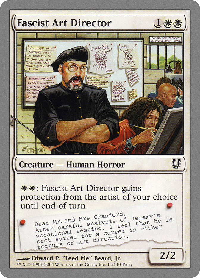 Fascist Art Director [Unhinged] | Golgari Games