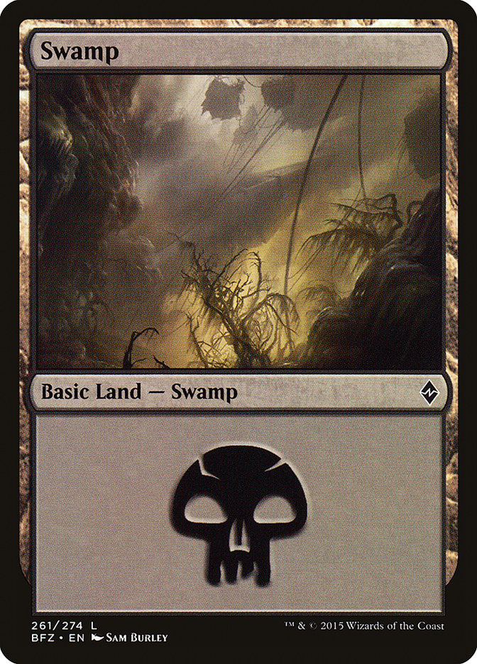 Swamp (261a) [Battle for Zendikar] | Local Legends