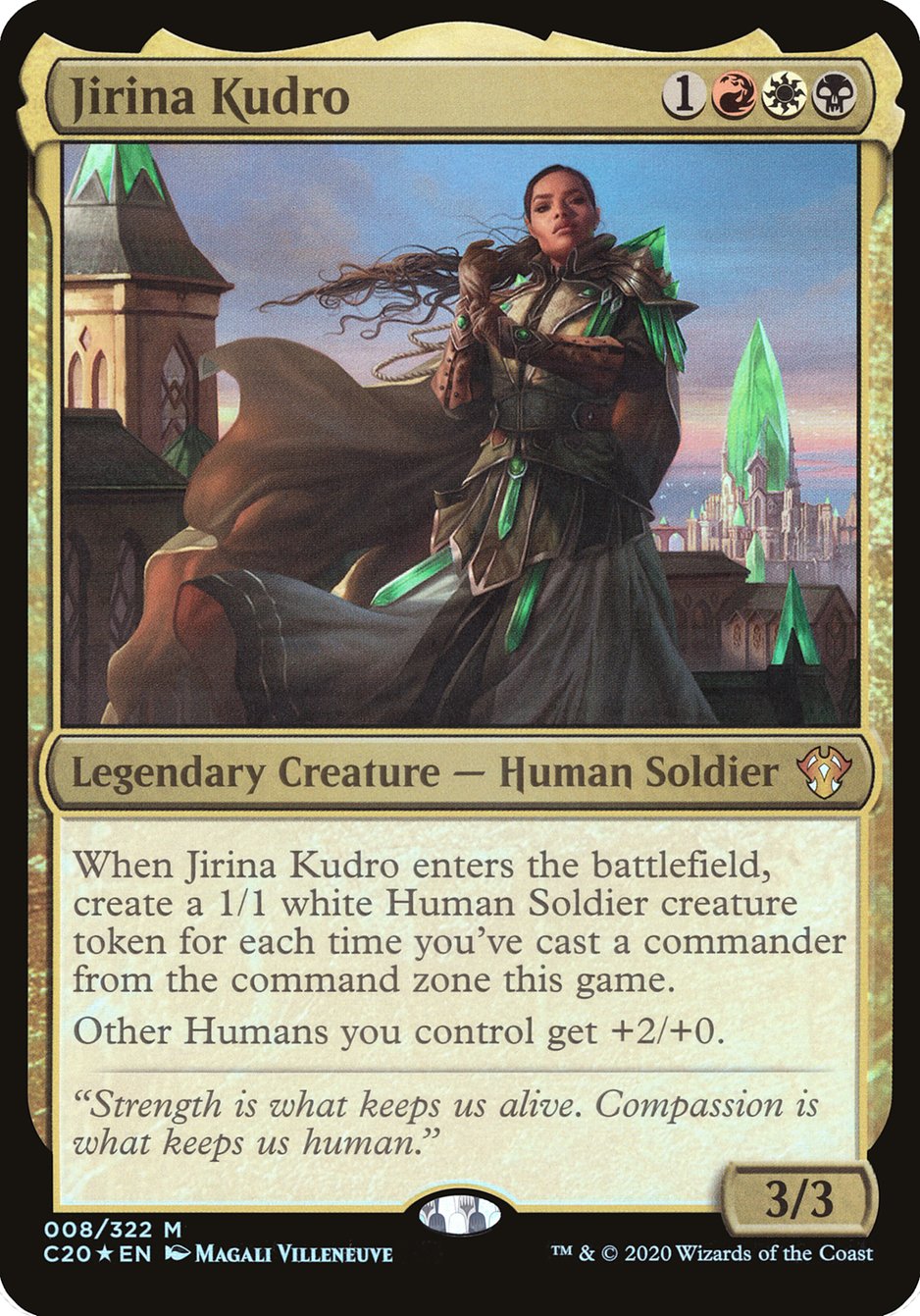 Jirina Kudro (Oversized) [Commander 2020 Oversized] | Golgari Games