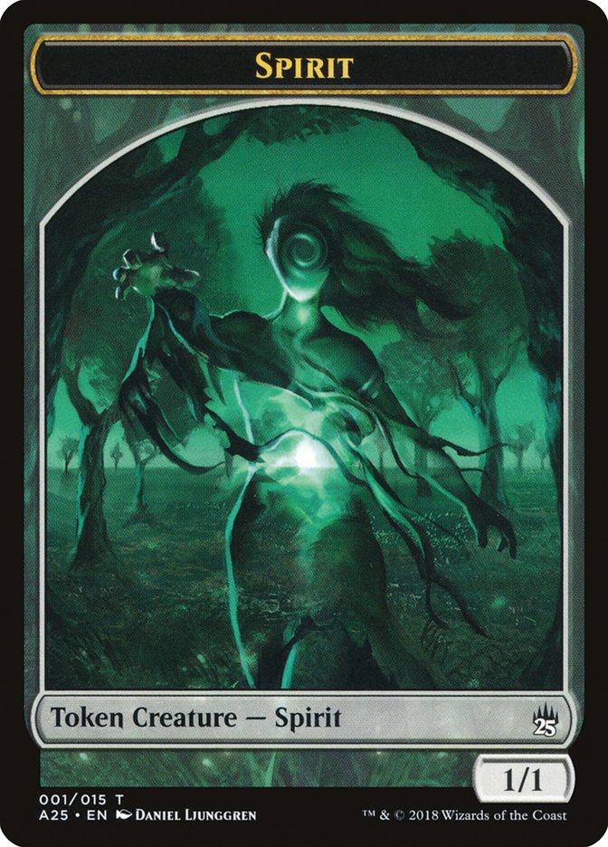 Spirit Token (001/015) [Masters 25 Tokens] | Golgari Games