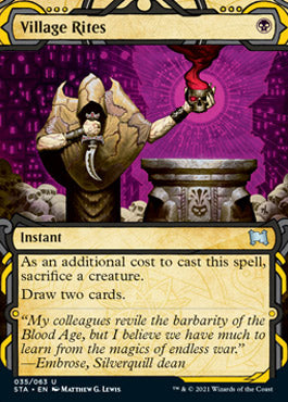 Village Rites (Foil Etched) [Strixhaven: School of Mages Mystical Archive] | Local Legends