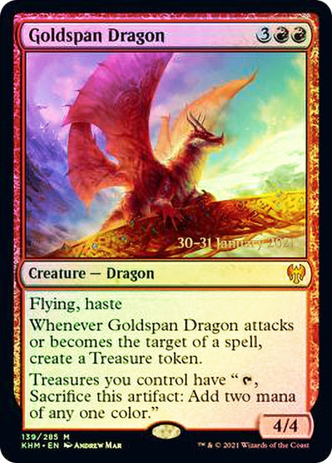 Goldspan Dragon [Kaldheim Prerelease Promos] | Local Legends
