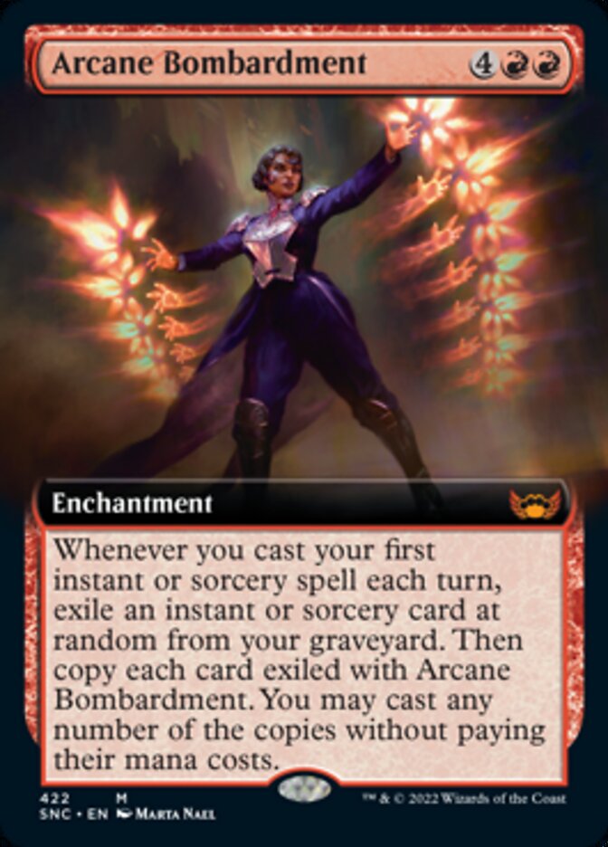 Arcane Bombardment (Extended Art) [Streets of New Capenna] | Golgari Games