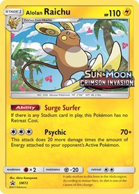 Alolan Raichu (SM72) (Prerelease Promo) [Sun & Moon: Black Star Promos] | Golgari Games